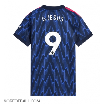 Billige Fotballdrakt Arsenal Gabriel Jesus #9 Replika Bortedrakt Dame 2025-26 Kortermet